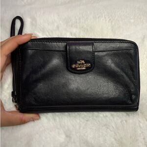 COACH Black Wallet Wristlet